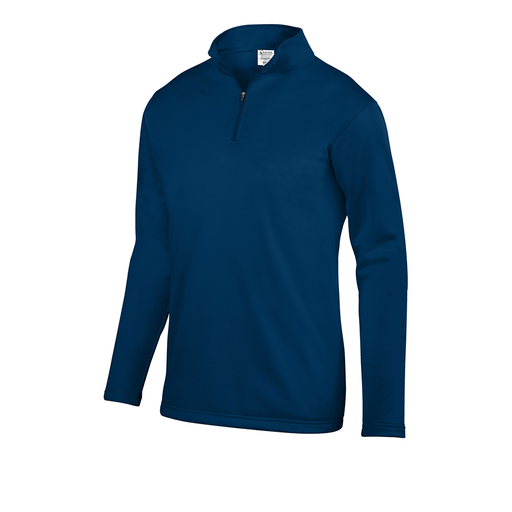 [FOLQFFNV-AS-LOGO1] Decker Men's FlexFleece 1/4 Zip (Adult S, Navy)