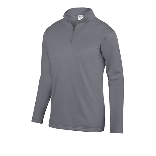 [FOLQFFGY-AS-LOGO1] Decker Men's FlexFleece 1/4 Zip (Adult S, Gray)